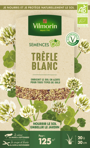Engrais verts - Engrais vert Trèfle blanc - BIO - Grand Modèle - PACKAGING_RECTO